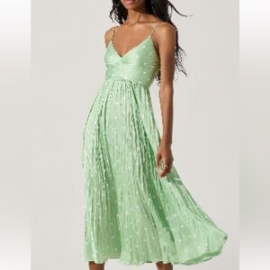 ASTR the label Green Polka Dot Maeve Dress